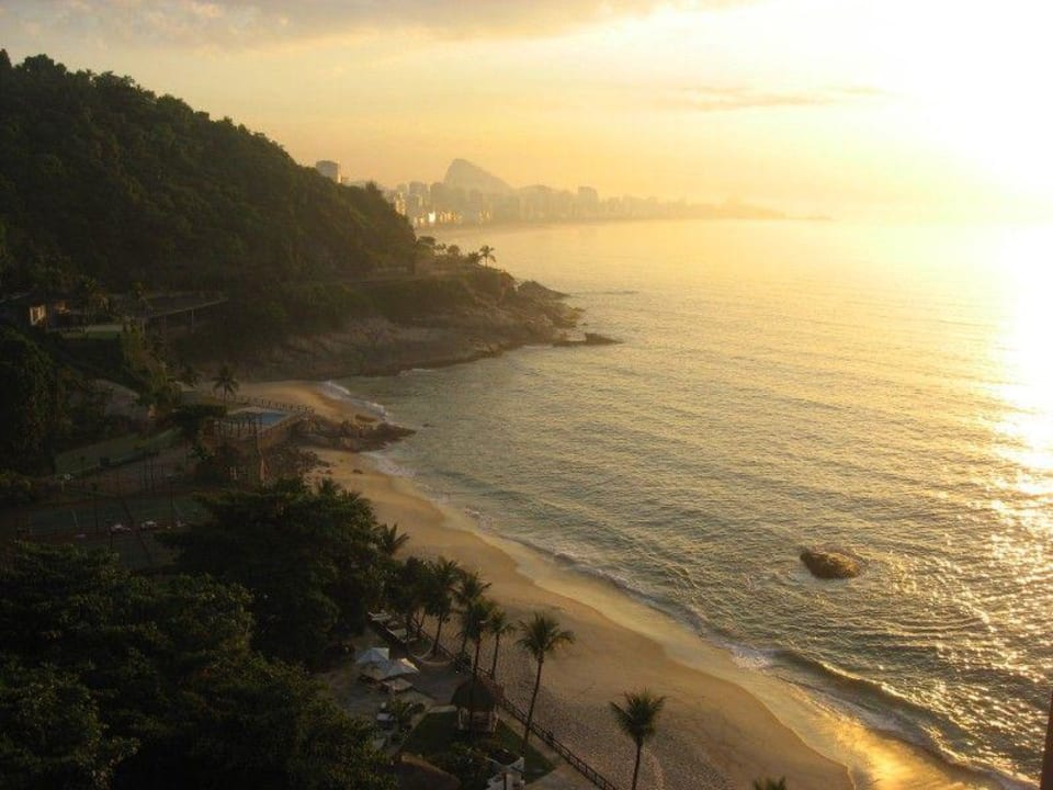 A sunrise seen from the hotel room Sheraton Rio Hotel & Towers