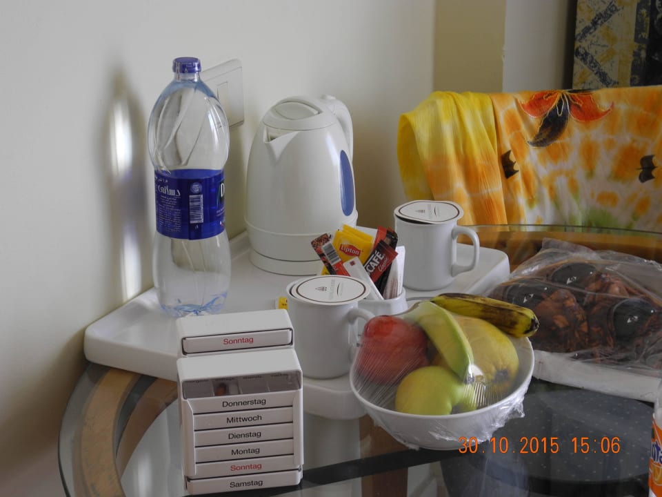 Wasserkocher und Obstkorb Old Palace Resort Sahl Hasheesh