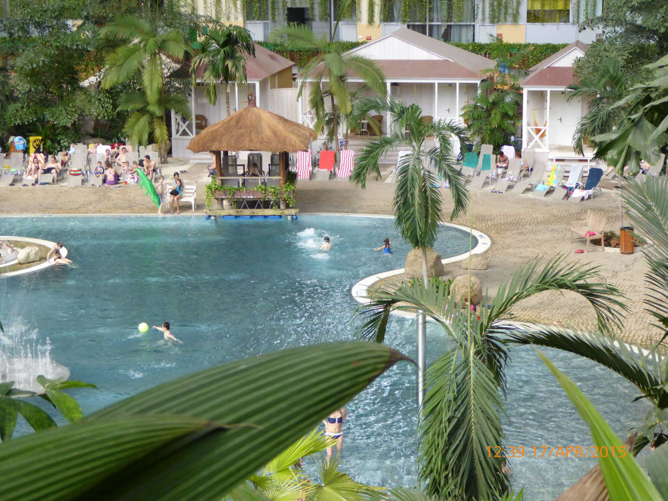 Blick auf die "Lagune" Tropical Islands Resort