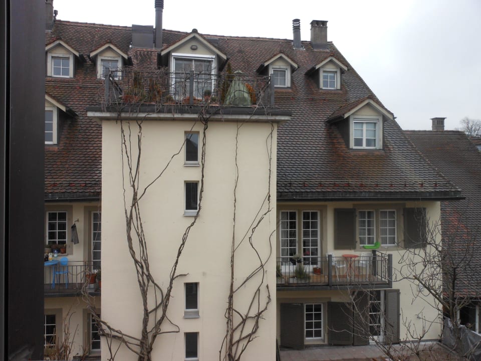 Blick aus dem Schlafzimmer Sorell Hotel Speer