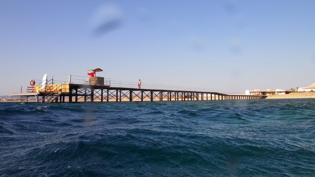 Außenriff Steg Eingang Ausgang Hotel Gorgonia Beach Resort