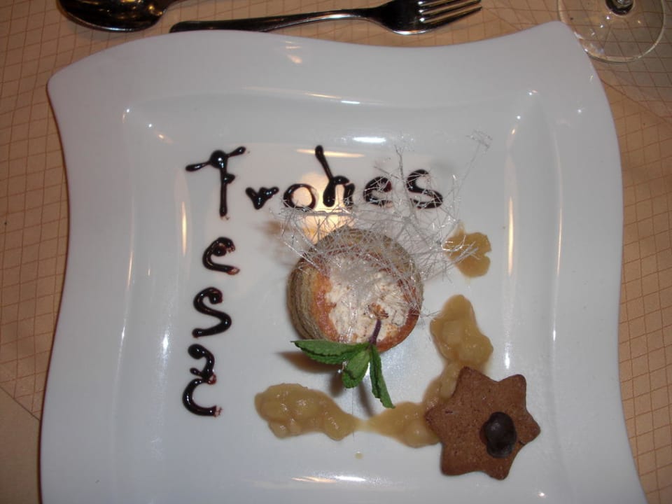 Dessert am Heiligen Abend Verwöhnhotel Kristall