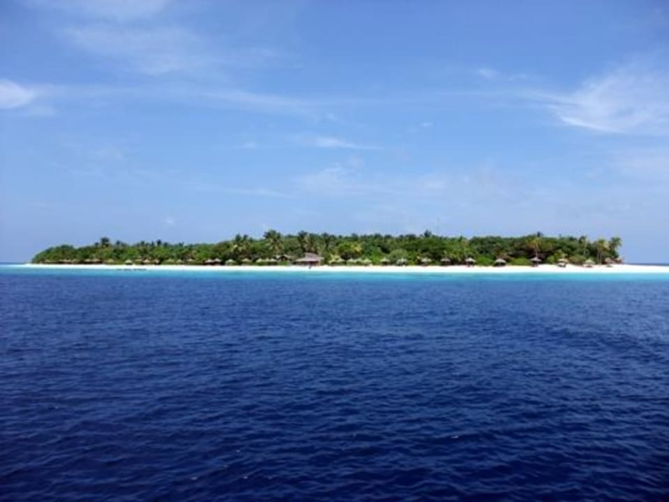 Reethi Aublick vom Boot NH Collection Maldives Reethi Resort