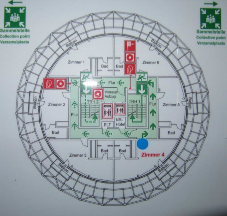 Zimmerplan mit Grundriss Oversum Vital Resort Winterberg