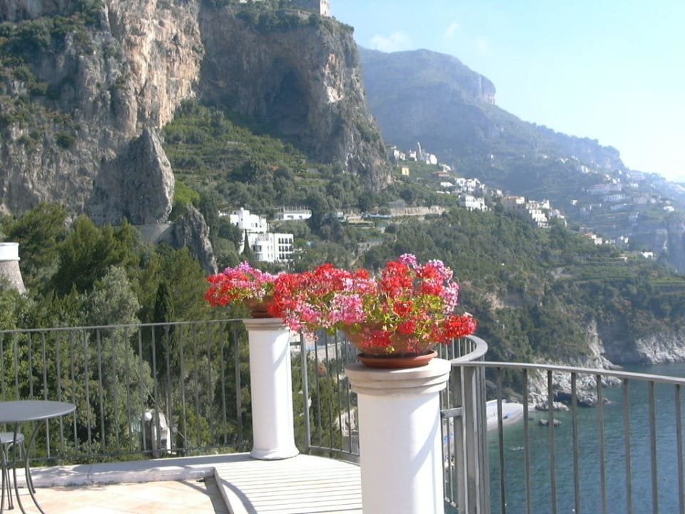 Blick nach Amalfi Hotel Le Terrazze