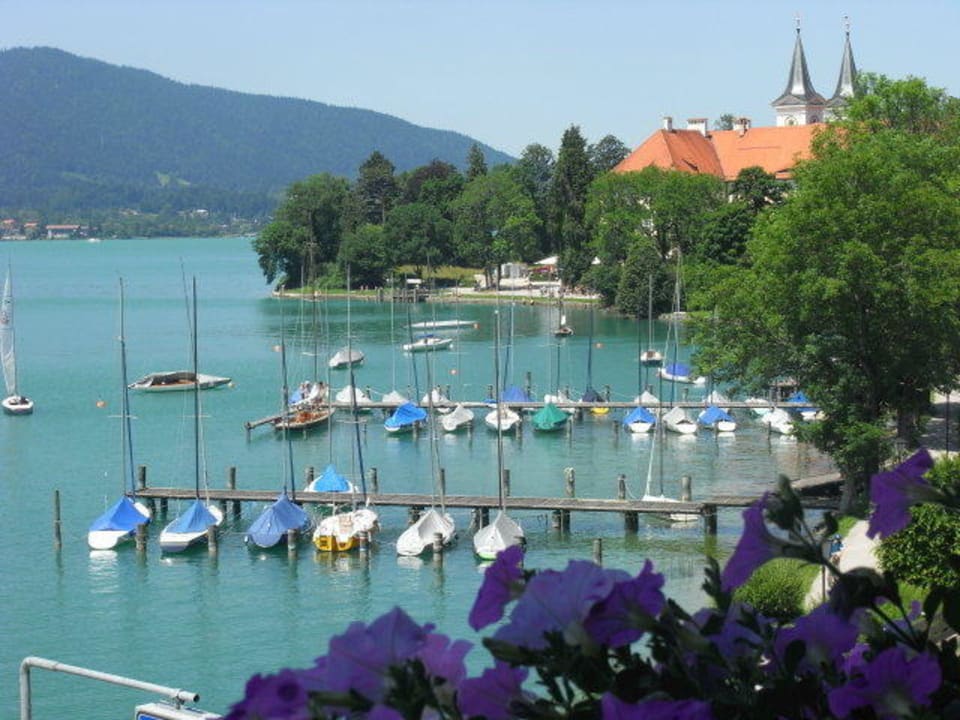 Blick vom Balkon Hotel Fischerstüberl am See