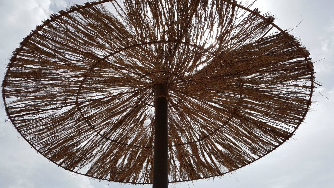 Schirme mit lücken Hotel Riu Touareg