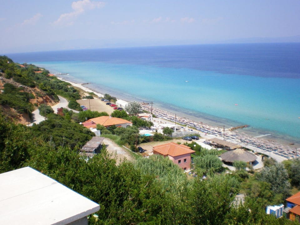 Niedostepna plaża Blue Bay Halkidiki