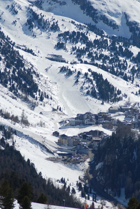 Vom Balkon Richtung Obergurgl Hotel Angerer Alm