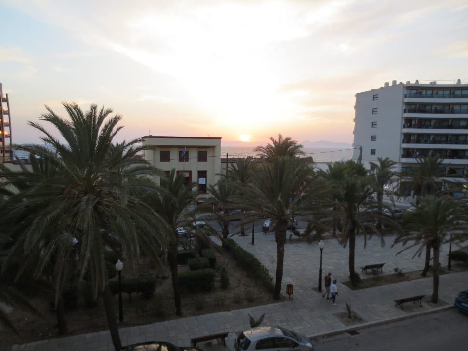 Blick vom Balkon Ibiscus Hotel Rhodos