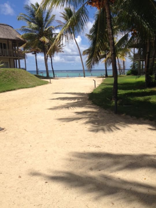 Blick von der Rezeption aus Solana Beach Mauritius