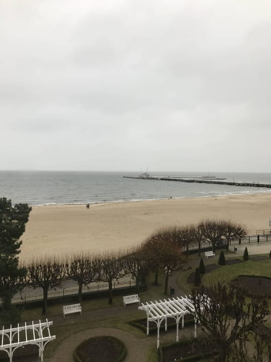 Molo sopockie widok z okna Sofitel Grand Sopot