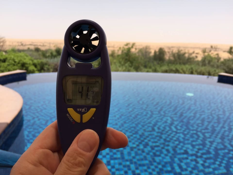 > 41 Grad Celsius in der Wüste Al Maha, A Luxury Collection Desert Resort & Spa