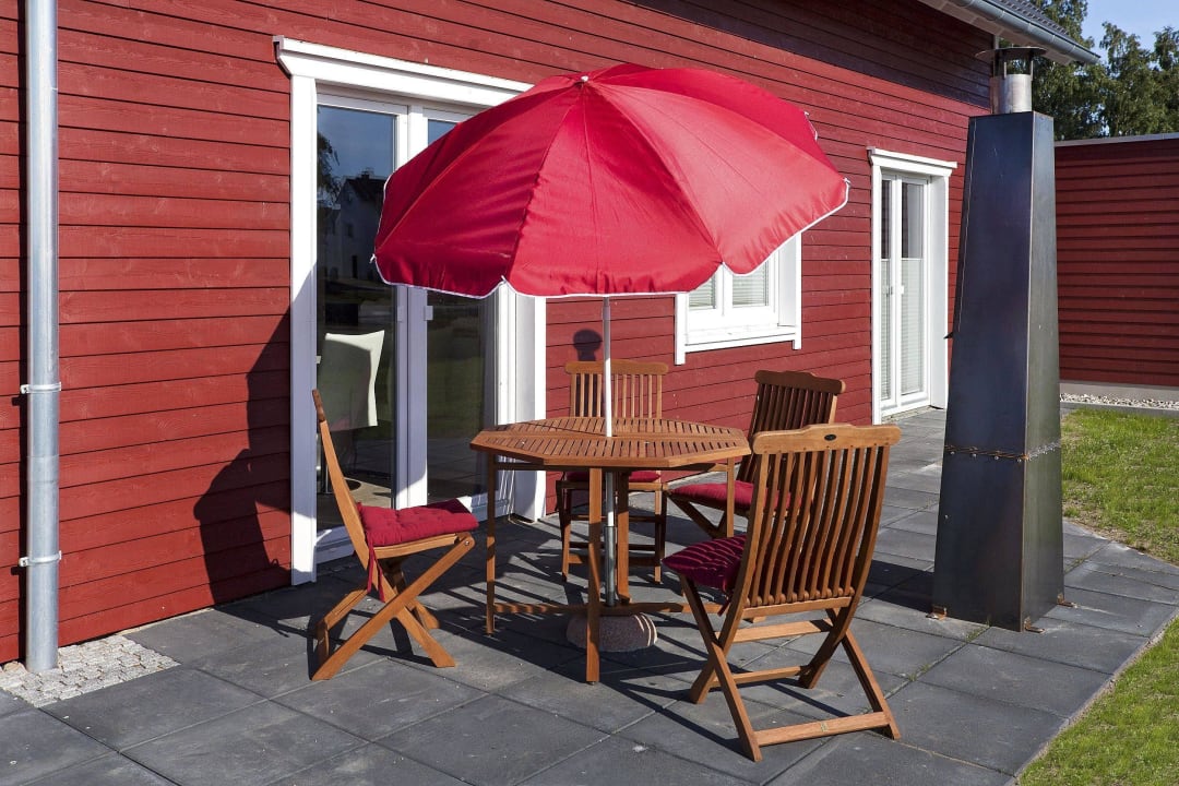 Terrasse und kleiner Garten Ferienhaus Butje, Butje