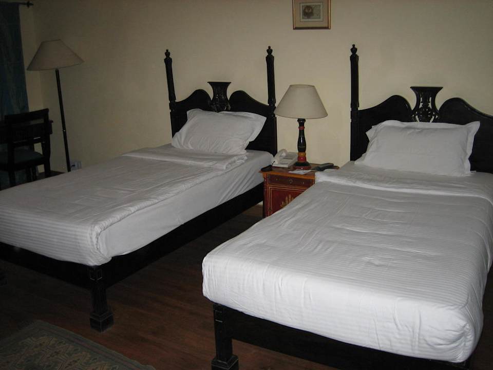 Hier waren die Betten getrennt Hotel Ranbanka Palace