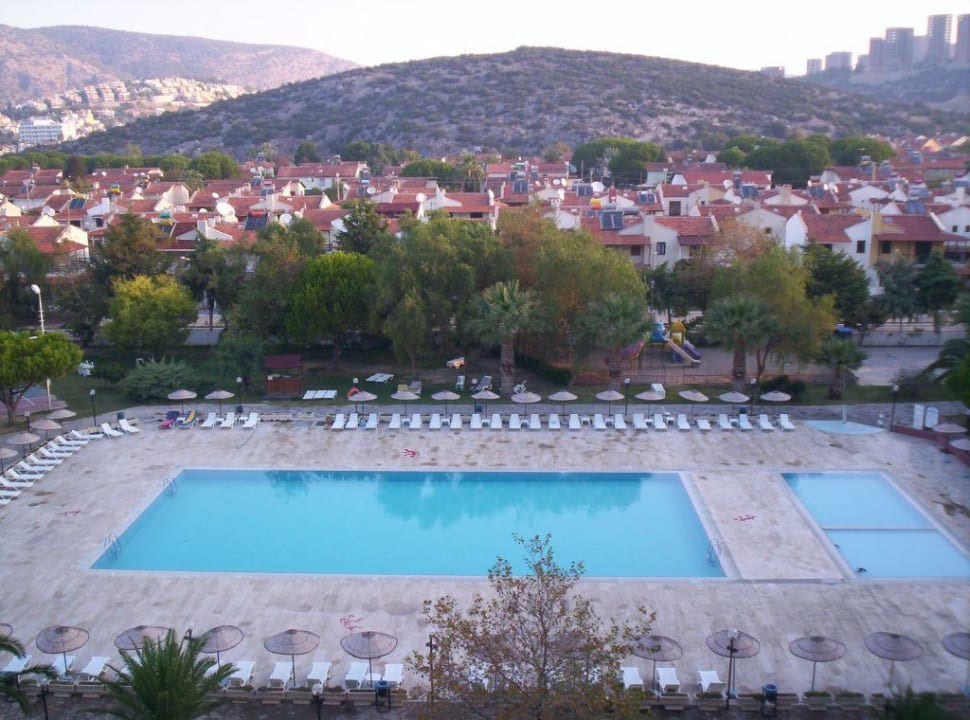 Blick von unserer Suite auf den Pool Hotel Ephesia