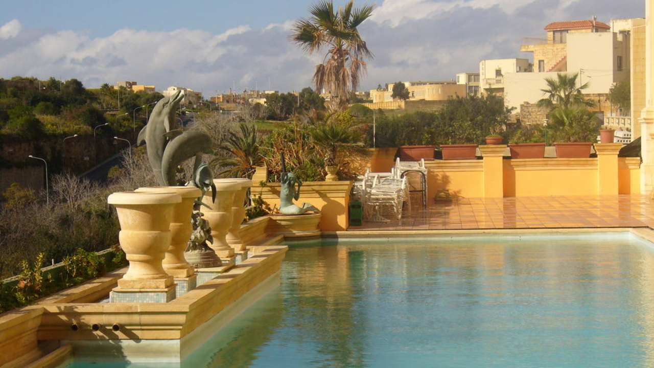 Auf dem Hoteldach Grand Hotel Gozo
