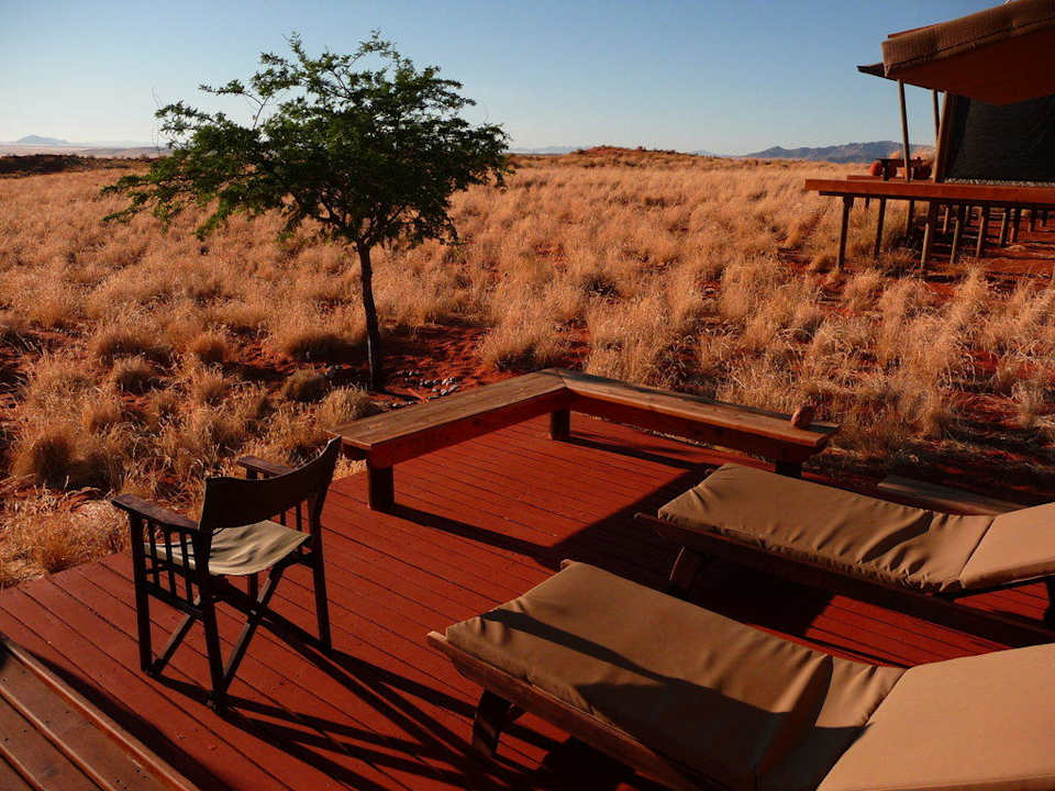 Terrasse des Chalets Wolwedans Dunes Lodge