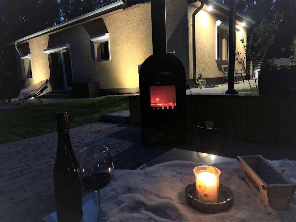 Gartenanlage Wellness Ferienhaus Bergheide