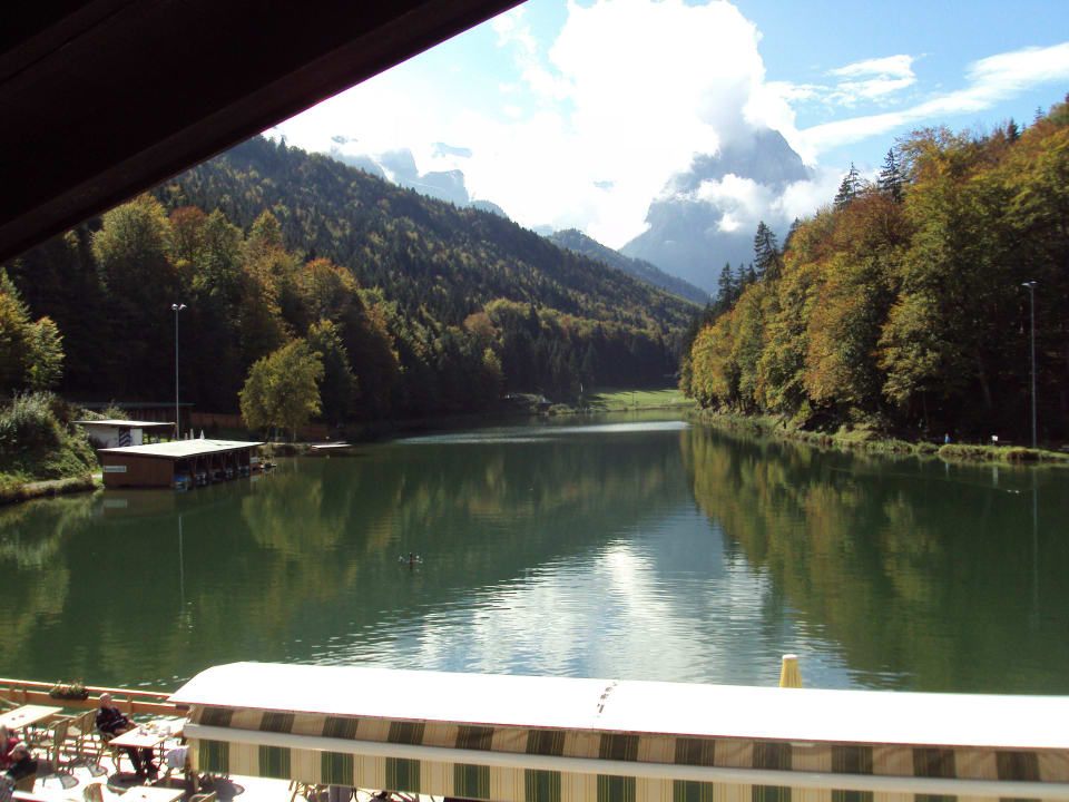Aussicht vom Balkon Riessersee Hotel