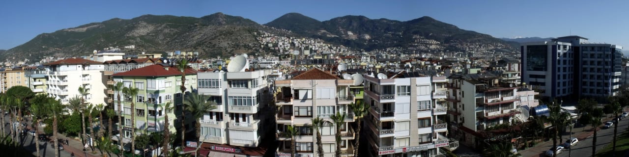 Panoramabild des Atatürkboulevards von Ost / West Hotel Grand Okan