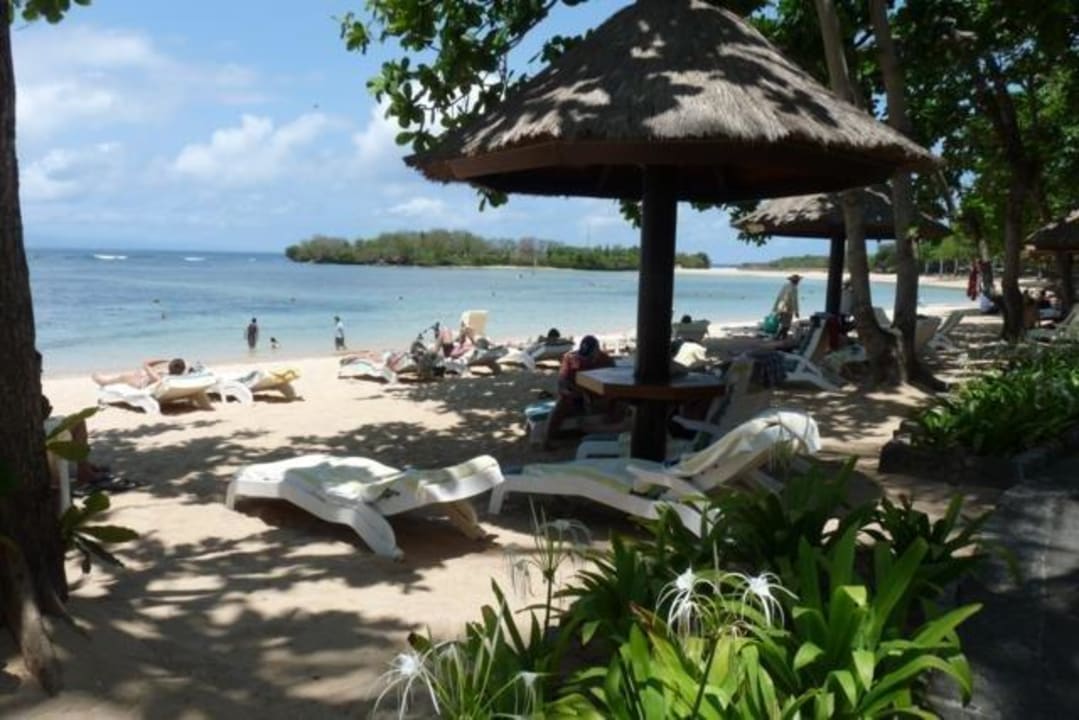 Strandabschnitt mit Liegen des Laguna-Hotels The Laguna A Luxury Collection Resort & Spa