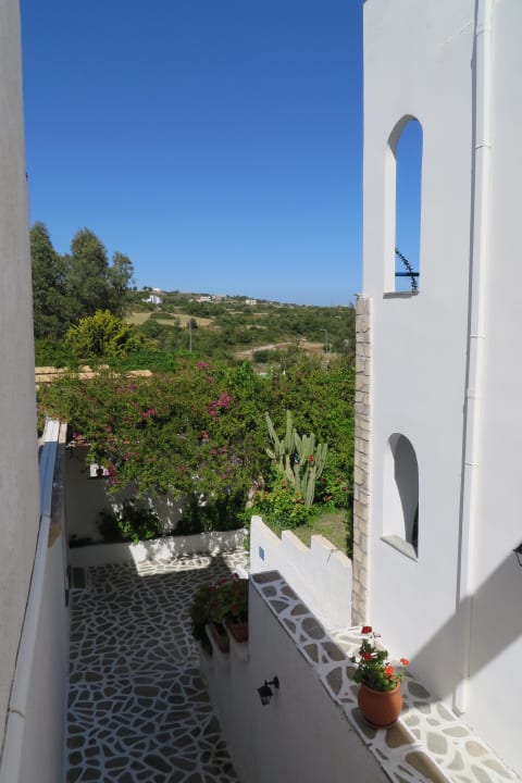 Ausblick von Treppe  Ekaterini Hotel