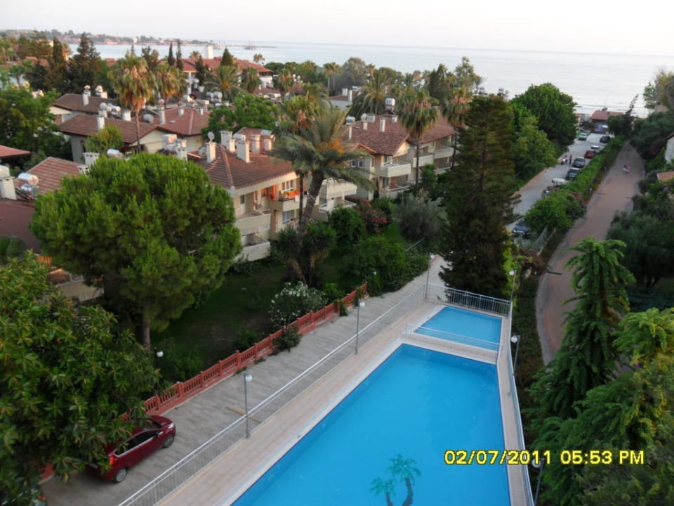 Blick aus dem Zimmer,4 OG Hotel Sirma