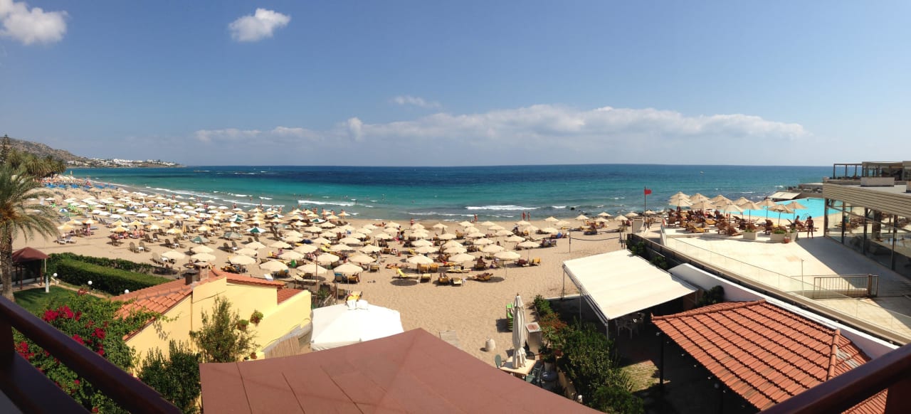 View from our balcony Hotel Vlachakis