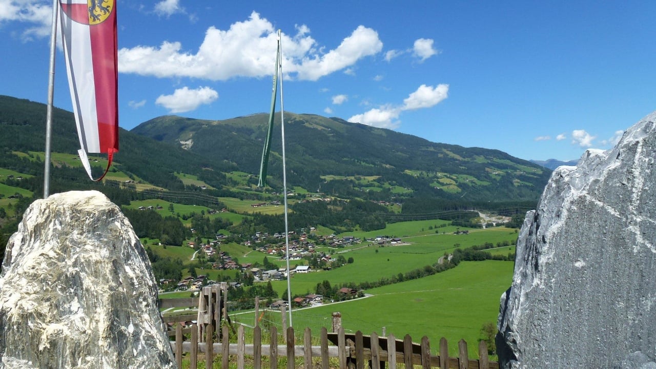 Blick von der Terrasse Gasthof & Landhaus Friedburg