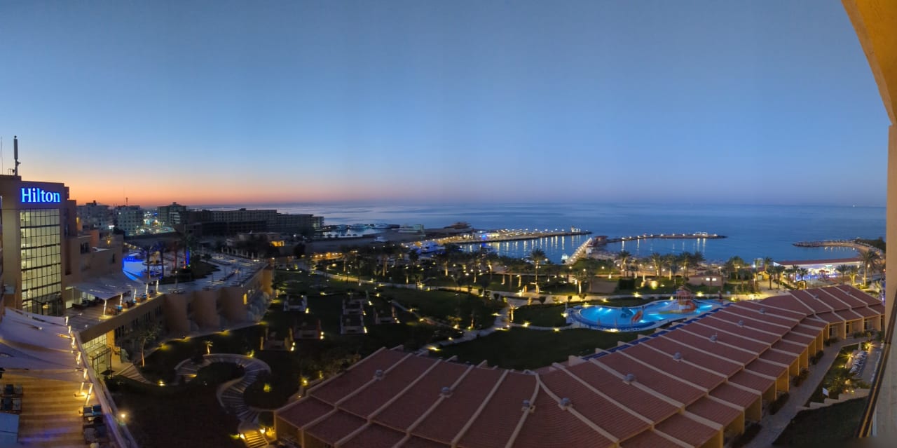 Ausblick Hilton Hurghada Plaza