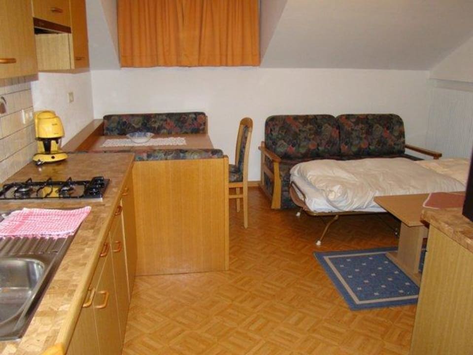 Wohnzimmer mit integrierter Küchenzeile Residence & Garden Hotel DAS MATSCHER