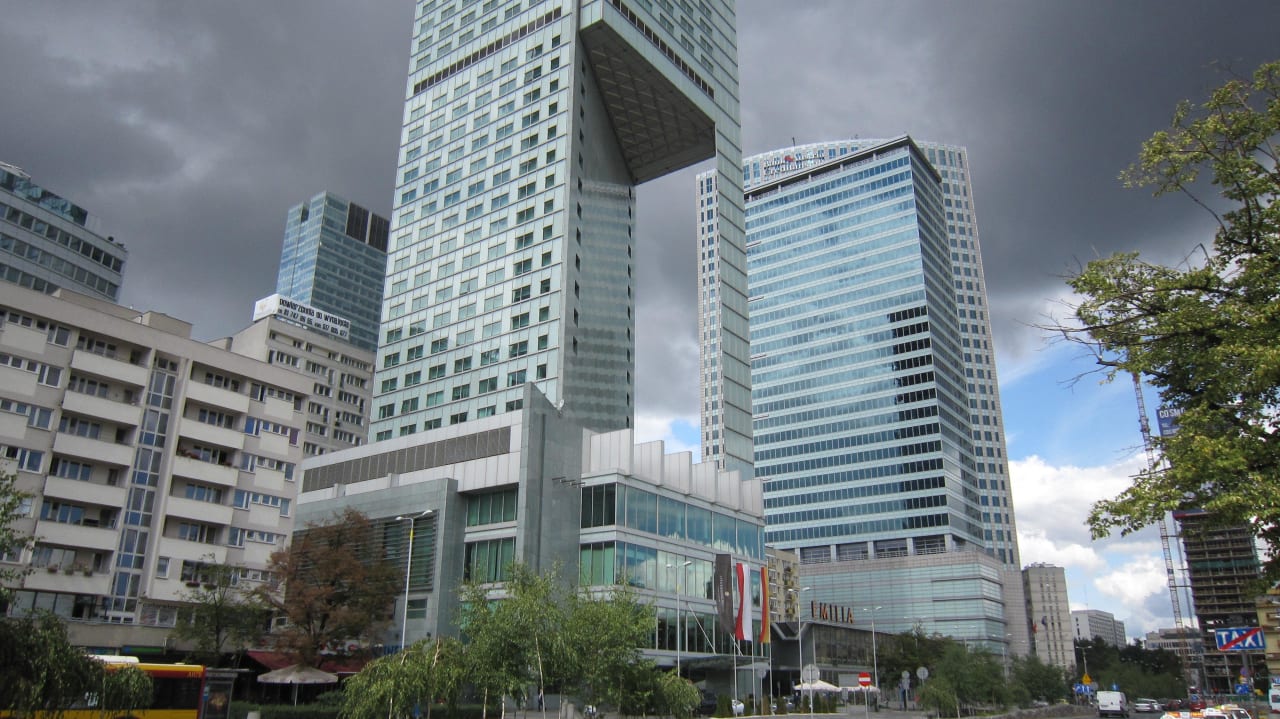 Blick auf das Hotel InterContinental Warszawa