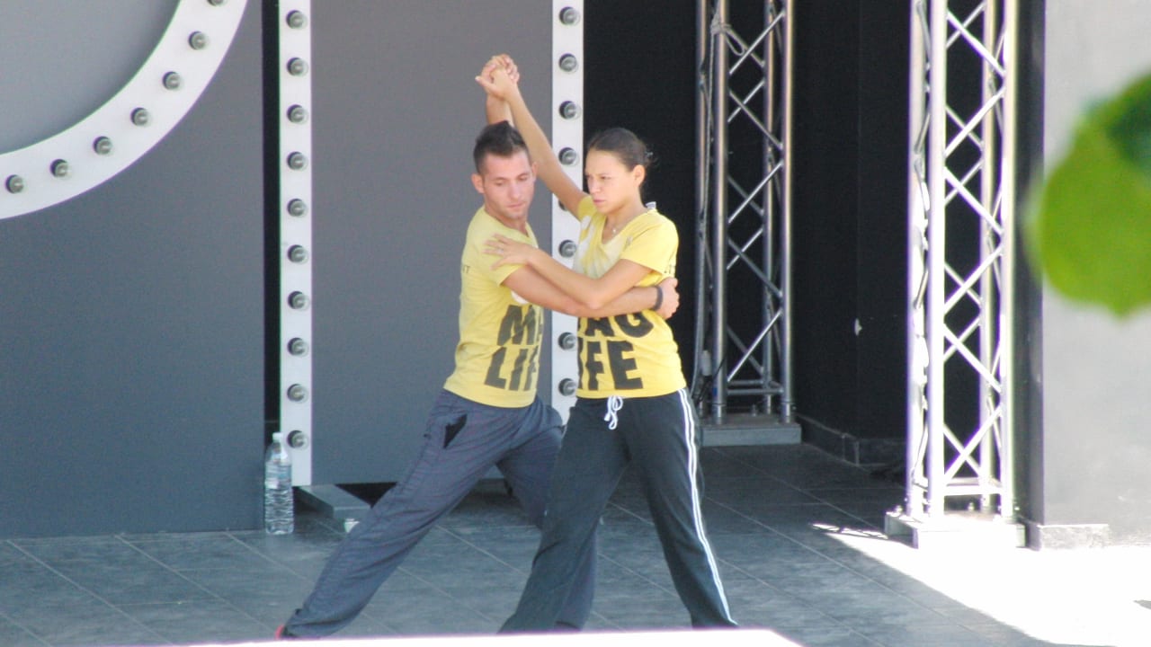 Tägliches Tanztraining in der Mittagszeit Atlantica Marmari Palace