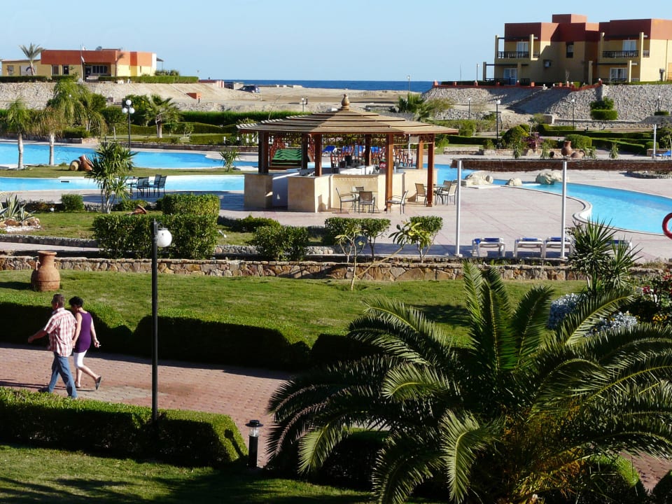 Von meinem Zimmer aus Malikia Resort Abu Dabbab