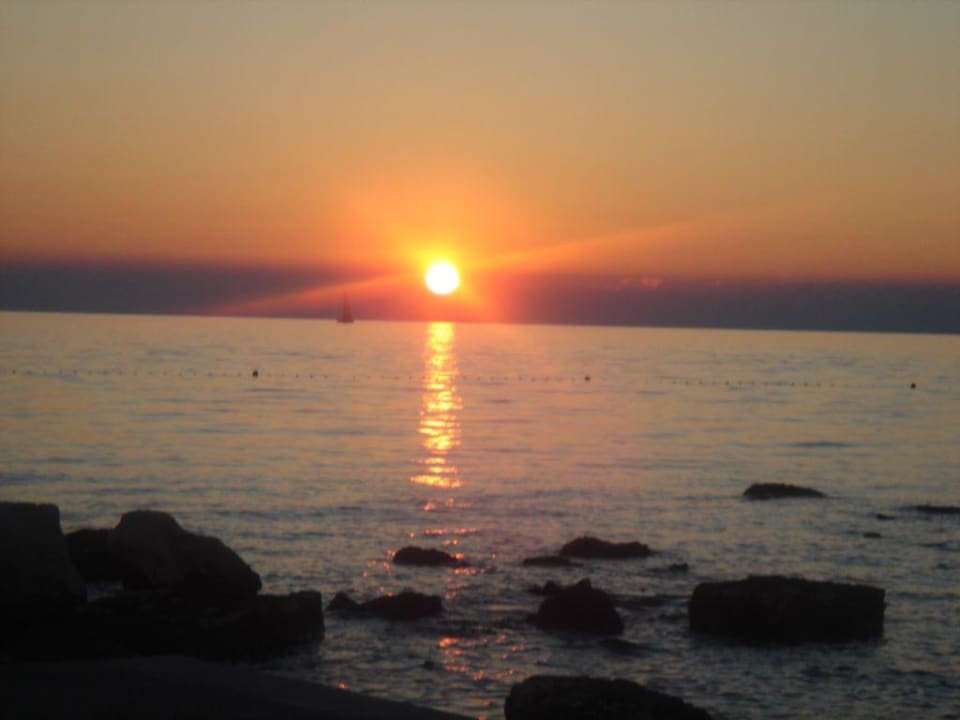 Sonnenuntergang am Strand Istrian Villas Plava Laguna