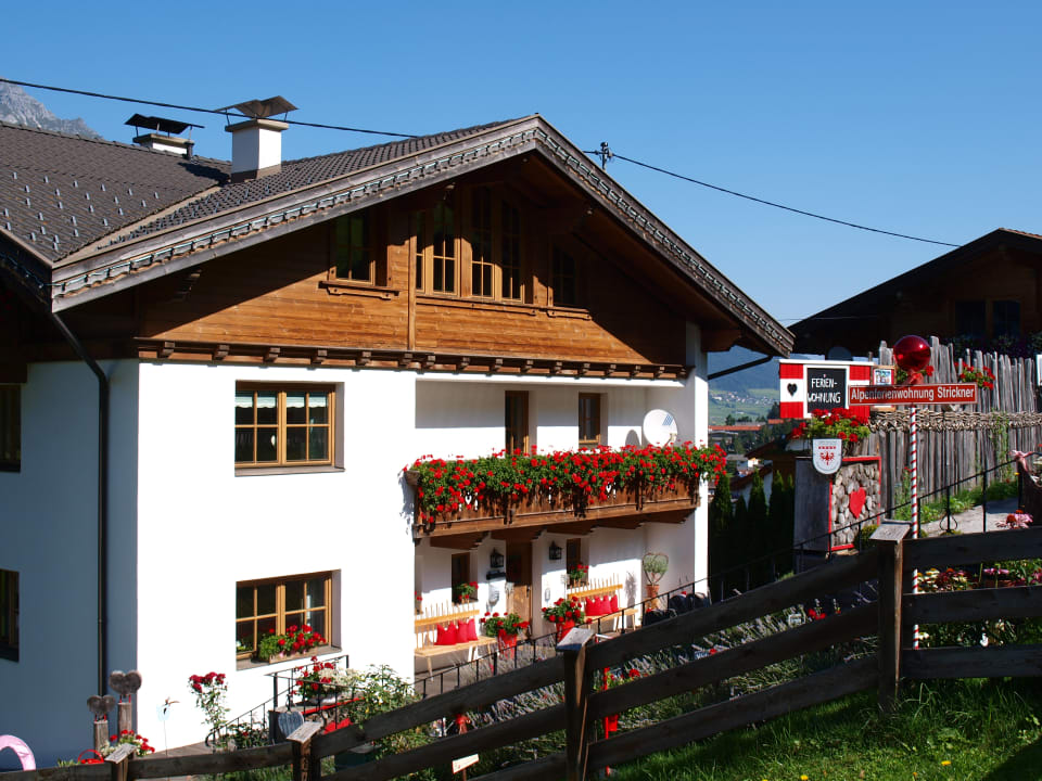 Außenansicht Alpenferienwohnung Strickner