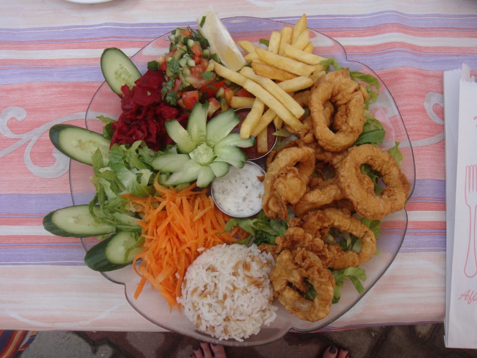 Einmal lecker tintenfischringe Doris Aytur Hotel