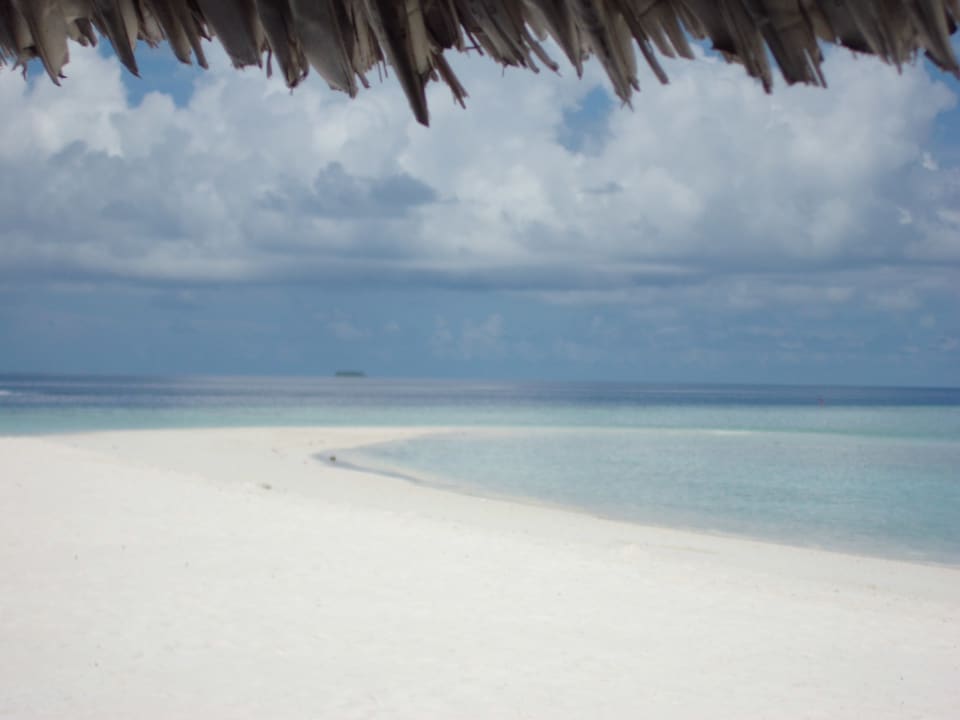 Ausblick auf die Sandbank Sun Siyam Vilu Reef