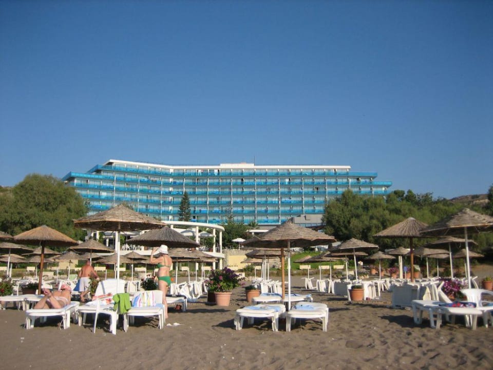 Hotel vom Strand aus Hotel Calypso Beach