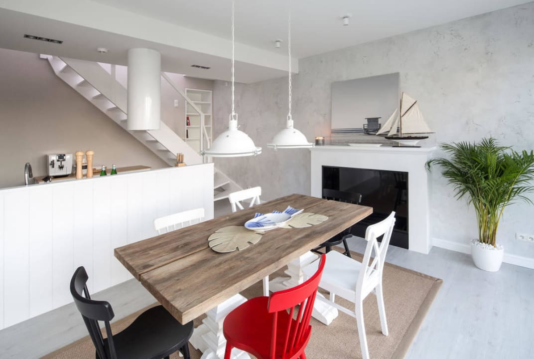 Jadalnia i kuchnia  Apartment Taras Na Fali