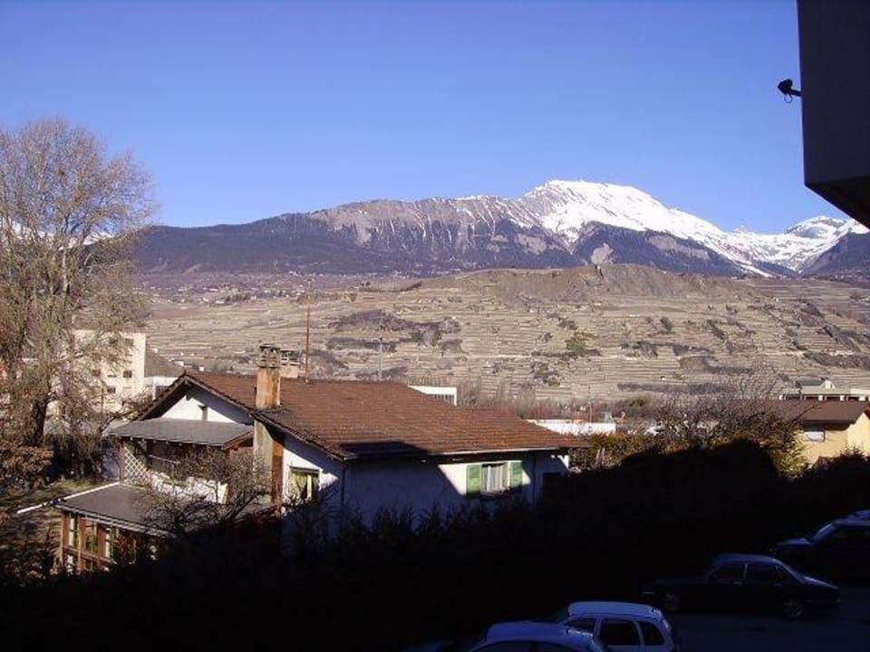Fensterblick Hotel Ibis Sion