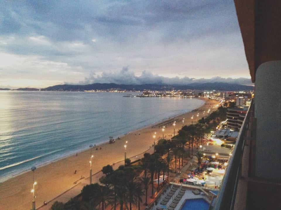 Ausblick 12. Stock nach Can Pastilla allsun Hotel Pil-lari Playa