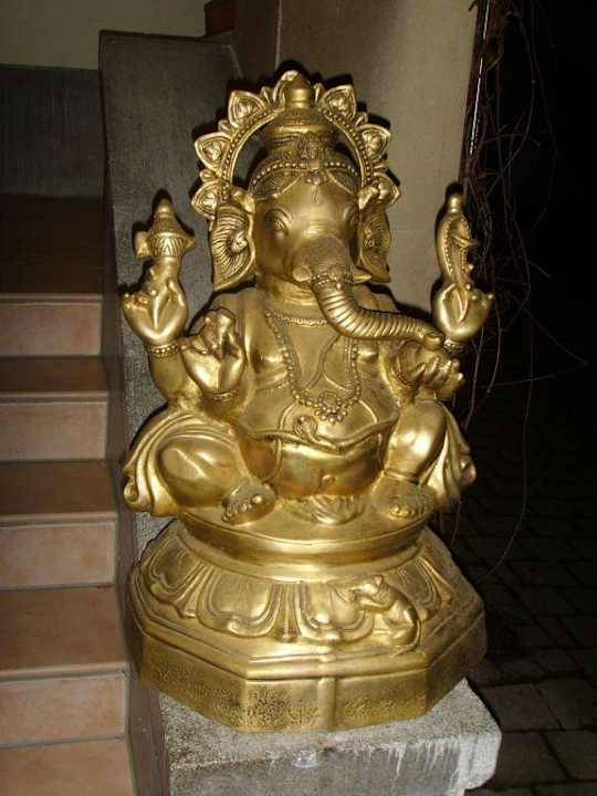 Am Portal des Herrenhauses Hotel Osterholz