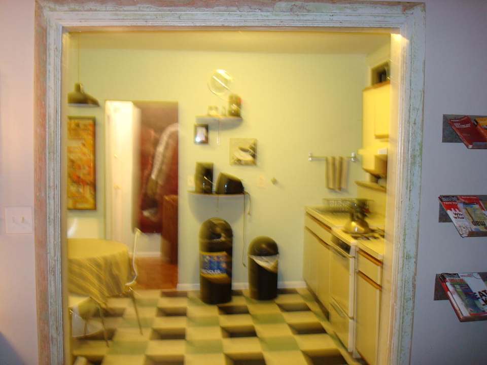 Blick in die Etagenküche East Village Bed & Coffee