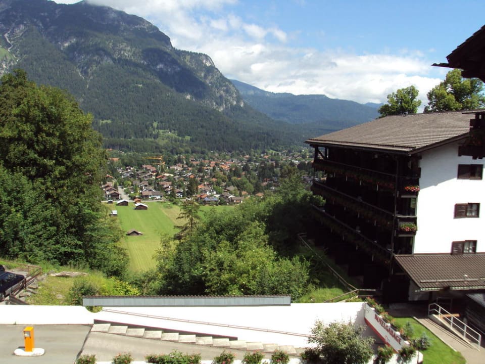 Aussicht vom Balkon Riessersee Hotel
