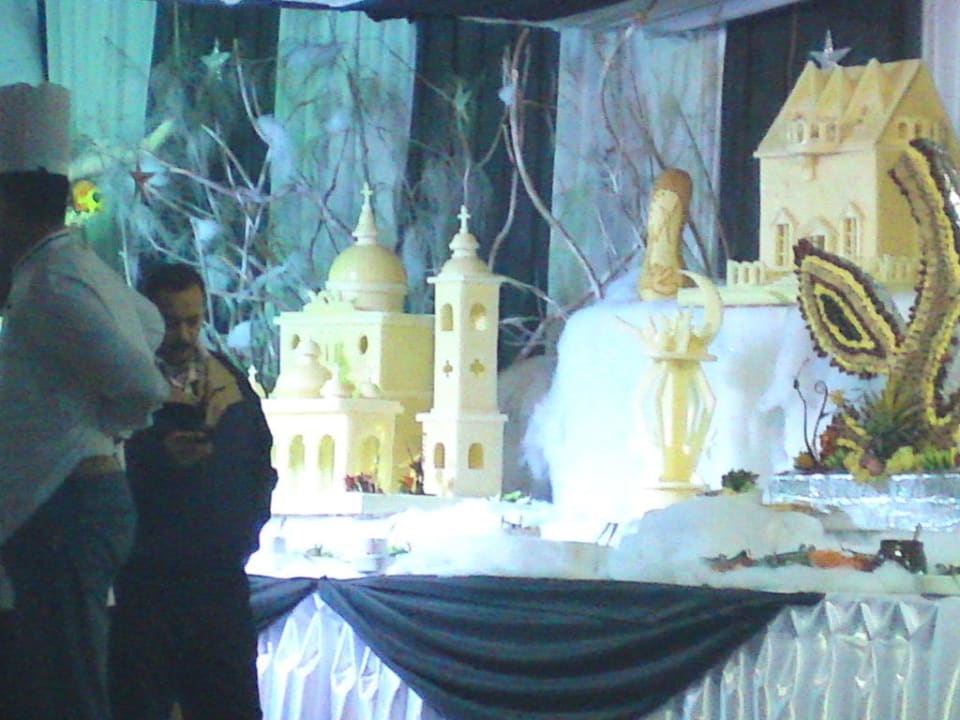 Vor dem Weihnachtsbüffet Pickalbatros Aqua Park Resort - Hurghada