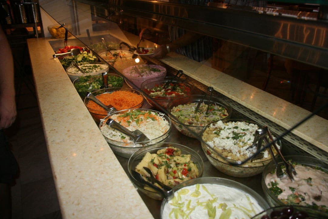 Salatbuffet Abendessen Akrathos Beach Hotel
