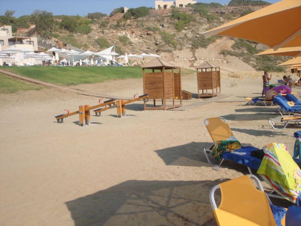 Umkleidehäuschen am Strand Atlantica Mikri Poli Crete