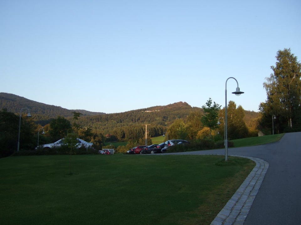 Ausblick Parkplatz Riederin Hotel & Chalets